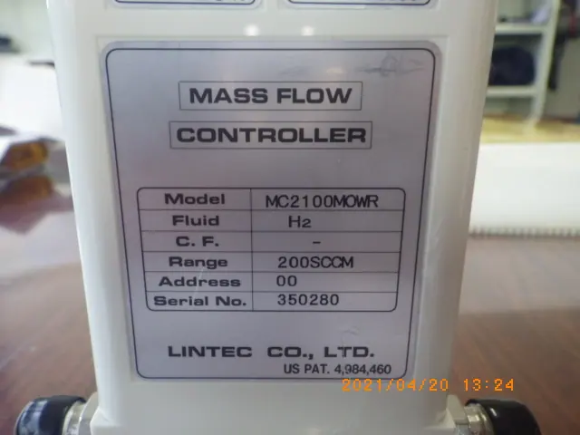リンテック MC2100MOWR 銘板写真(2/2)