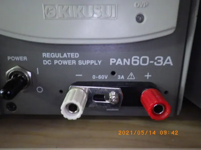 菊水電子工業 Kikusui PAN60-3A 銘板写真(2/2)