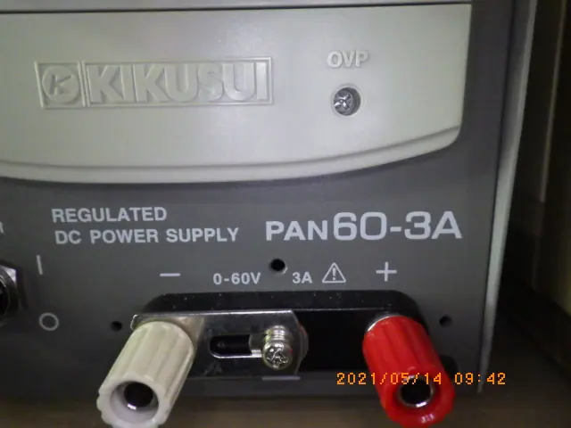 菊水電子工業 Kikusui PAN60-3A 銘板写真(2/2)