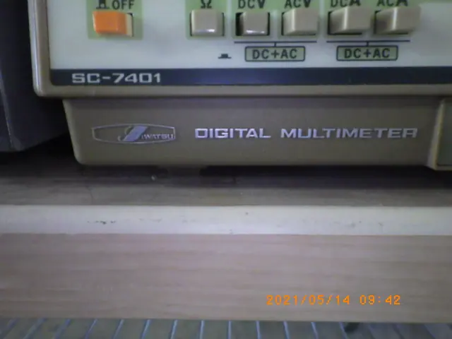 岩通 Iwatsu SC-7401 銘板写真(2/2)