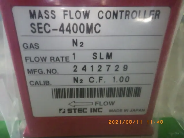 堀場エステック Stec SEC-4400MC 銘板写真(2/2)