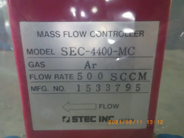 堀場エステック Stec SEC-4400-MC 銘板写真(2/2)