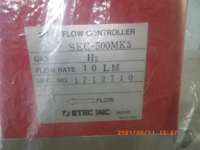 堀場エステック Stec SEC-500MK3 銘板写真(2/2)