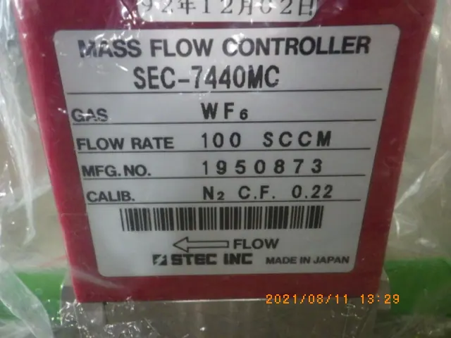 堀場エステック Stec SEC-7440MC 銘板写真(2/2)
