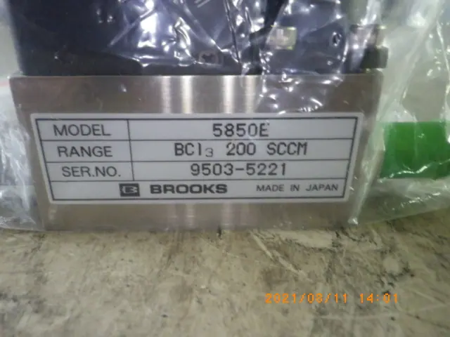 Brooks 5850E 銘板写真(2/2)