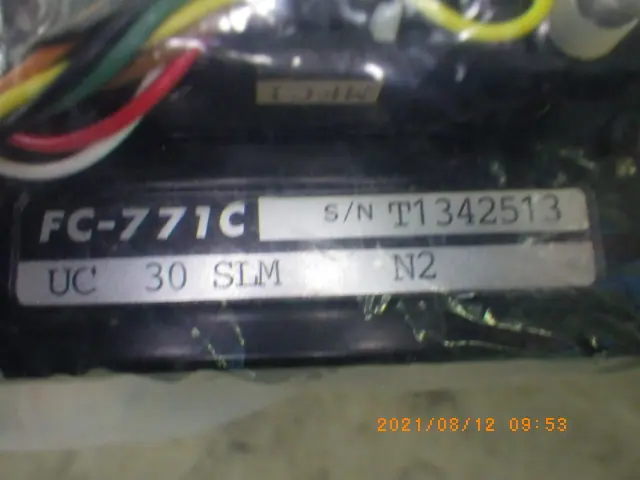 Tylan FC-771C 銘板写真(2/2)