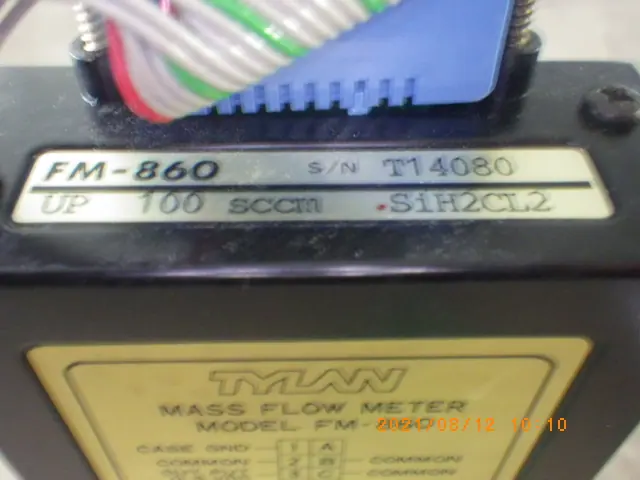 Tylan FM-860 銘板写真(2/2)