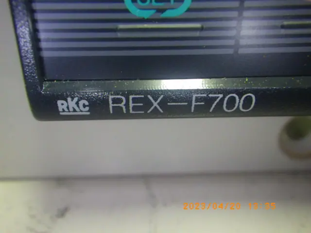 理化工業 REX-F700 銘板写真(2/2)