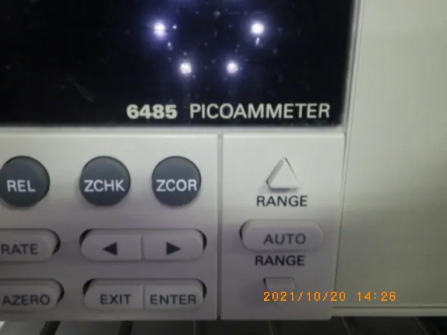 ケースレイ Keithley 6485 銘板写真(2/2)
