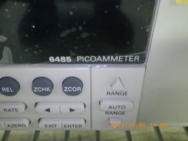 ケースレイ Keithley 6485 銘板写真(2/2)