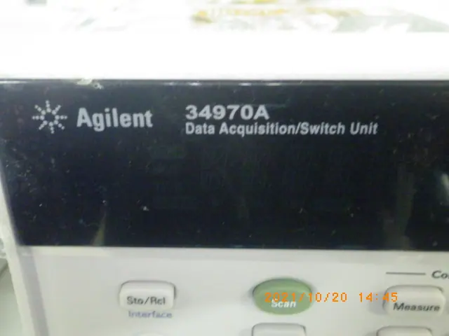 キーサイト(HP/アジレント) Keysight 34970A 銘板写真(2/2)
