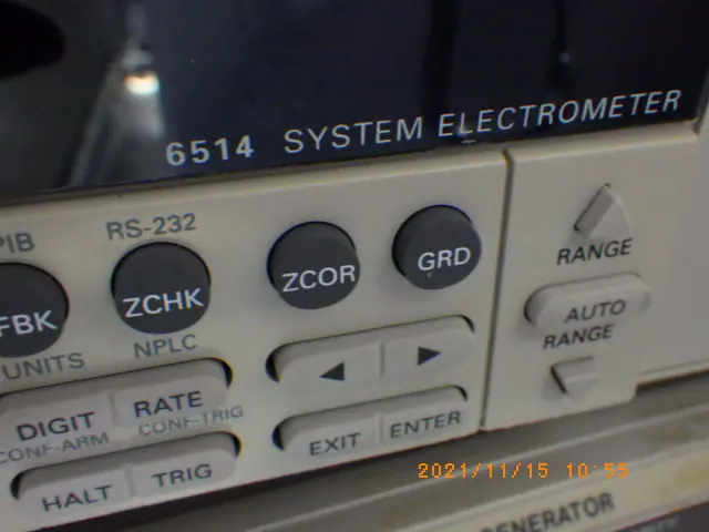 ケースレイ Keithley 6514 銘板写真(2/2)