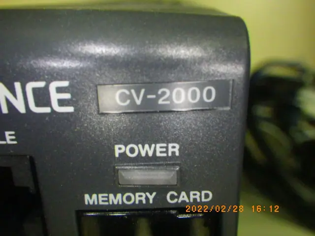 キーエンス Keyence CV-2000 銘板写真(2/2)