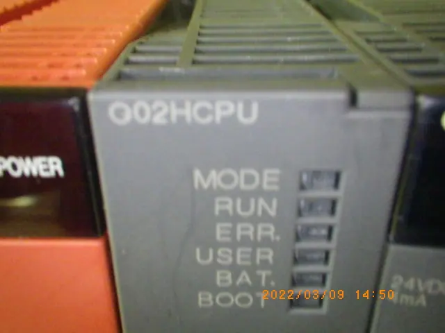 三菱電機 Mitsubishi Q02HCPU 銘板写真(2/2)