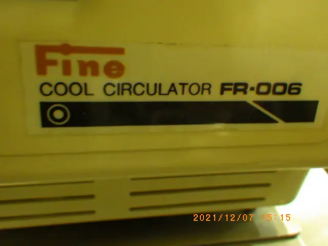 東京硝子器械 FINE FR-006 銘板写真(2/2)