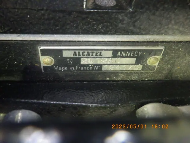 アルカテル Alcatel 2012AC 銘板写真(2/2)
