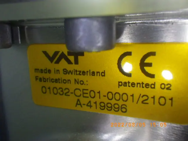 VAT 01032-CE01-0001/2101 銘板写真(2/2)