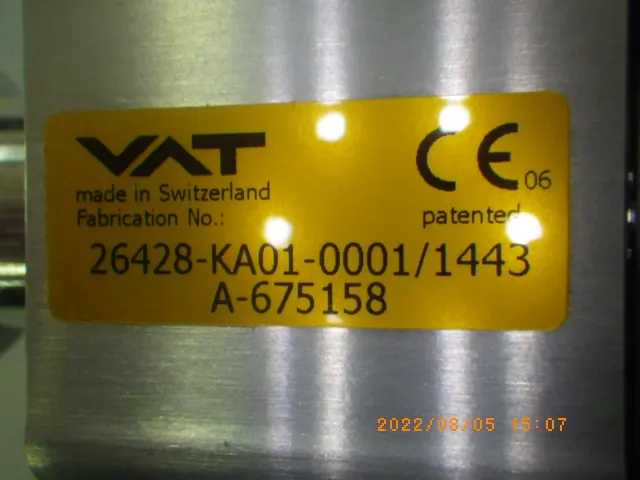 VAT 26428-KA01-0001/1443 銘板写真(2/2)