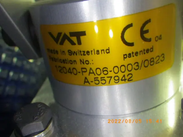 VAT 12040-PA06-0003/0823 銘板写真(2/2)