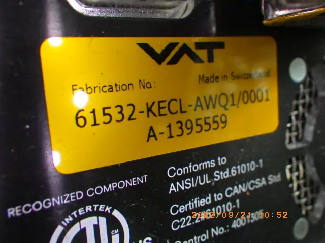 VAT 61532-KECL-AWQ1/0001 銘板写真(2/2)