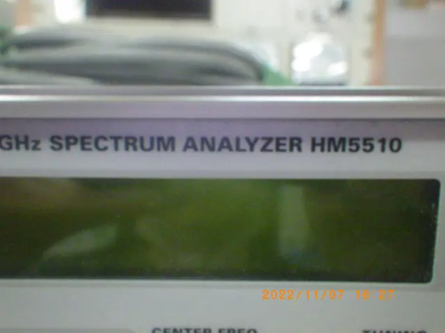 HAMEG HM5510 銘板写真(2/2)