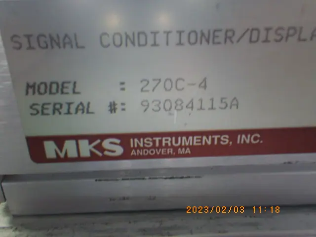 MKS 270C-4 銘板写真(2/2)