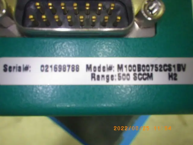MKS M100B00752CS1BV 銘板写真(2/2)