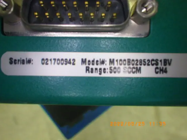 MKS M100B02852CS1BV 銘板写真(2/2)