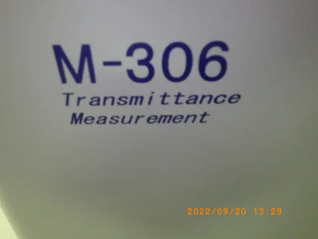 朝日分光 M-306 銘板写真(2/2)