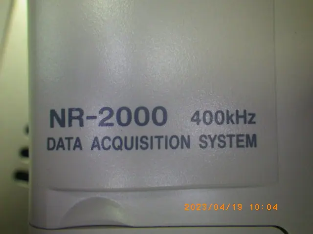 キーエンス Keyence NR-2000 銘板写真(2/2)