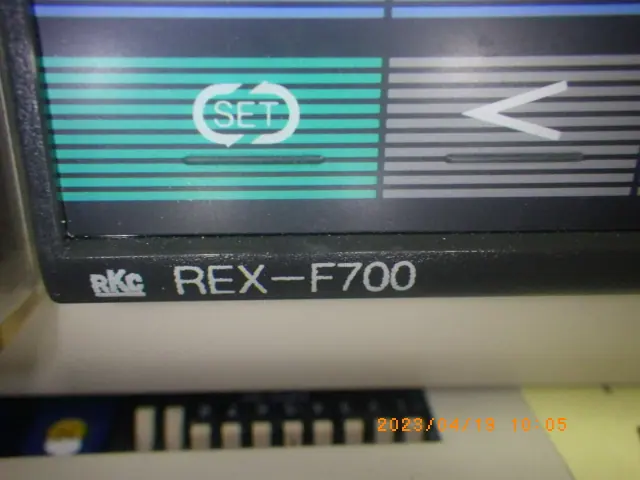 理化工業 REX-F700 銘板写真(2/2)