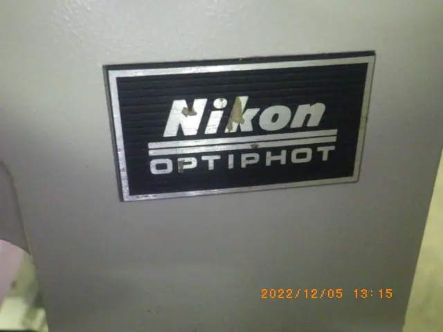 ニコン Nikon OPTIPHOT 銘板写真(2/2)