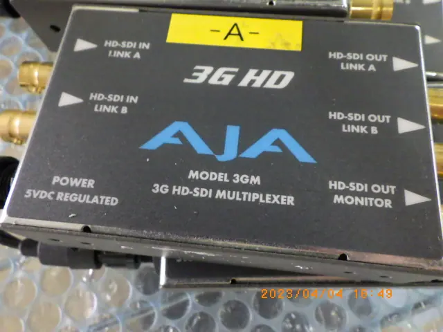 AJA Video Systems 3GM 銘板写真(2/2)
