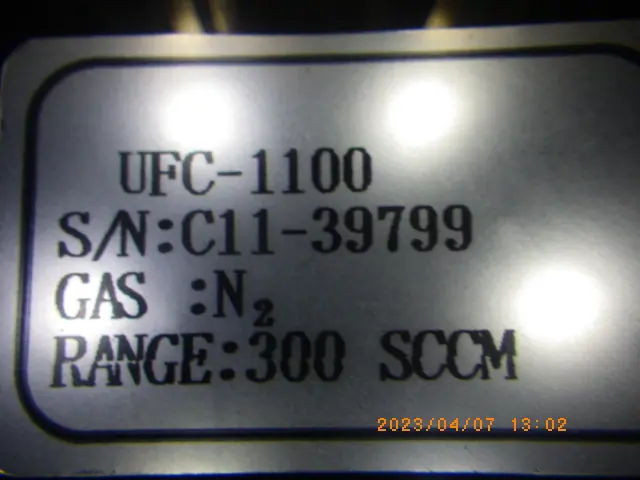 Unit UFC-1100 銘板写真(2/2)
