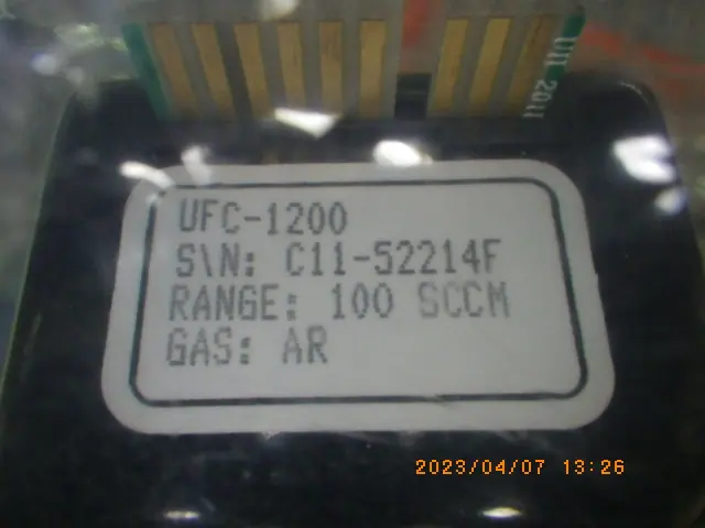 Unit UFC-1200 銘板写真(2/2)