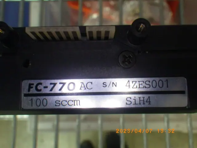 Tylan FC-770AC 銘板写真(2/2)