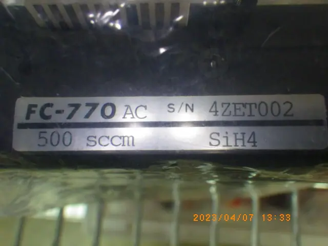 Tylan FC-770AC 銘板写真(2/2)