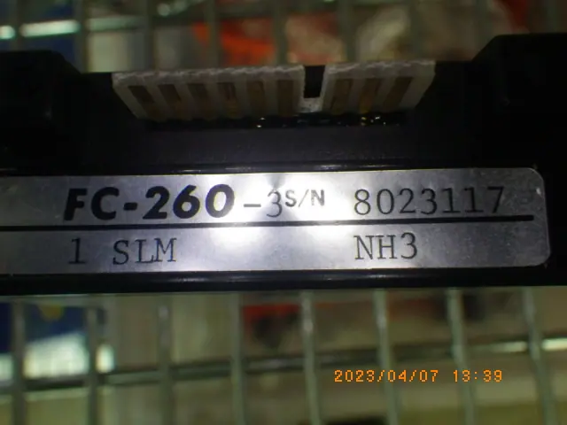 Tylan FC-260 銘板写真(2/2)