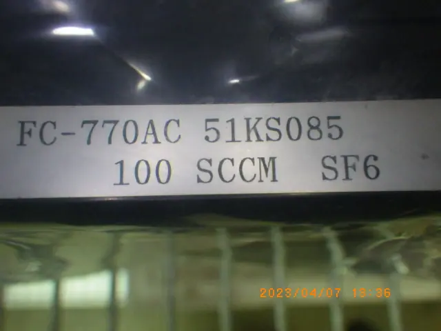 Tylan FC-770AC 銘板写真(2/2)