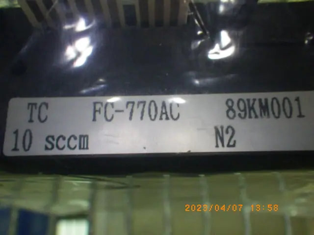 Aera FC-770AC 銘板写真(2/2)