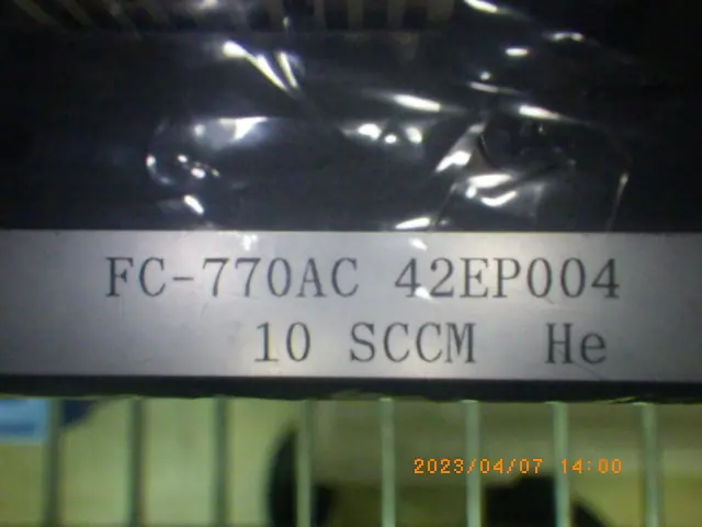 Aera FC-770AC 銘板写真(2/2)