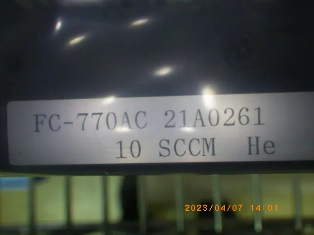 Aera FC-770AC 銘板写真(2/2)