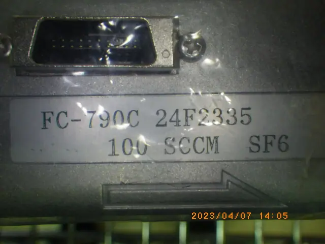 Aera FC-790C 銘板写真(2/2)
