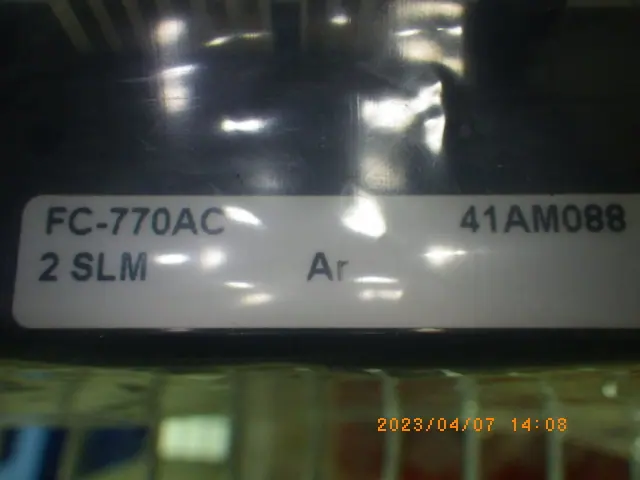 Aera FC-770AC 銘板写真(2/2)