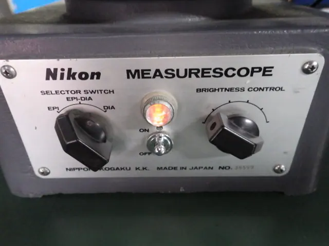 ニコン Nikon MEASURESCOPE 銘板写真(2/2)