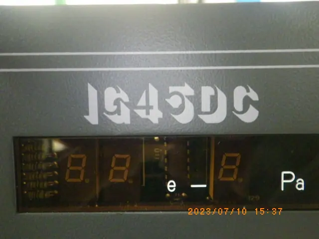 アルバック Ulvac IG45DC 銘板写真(2/2)