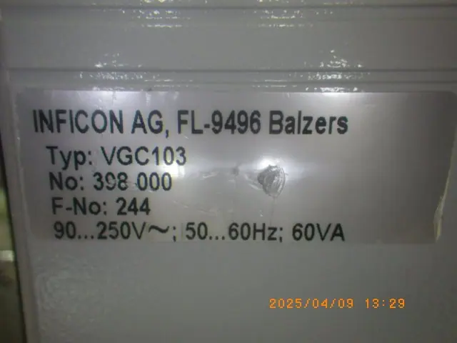 インフィコン Inficon VGC103 写真(4/5)