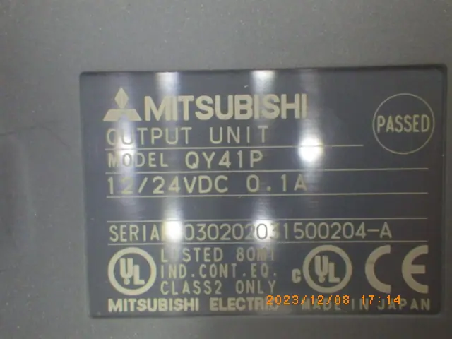 三菱電機 Mitsubishi QY41P 銘板写真(2/2)