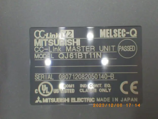三菱電機 Mitsubishi QJ61BT11N 銘板写真(2/2)