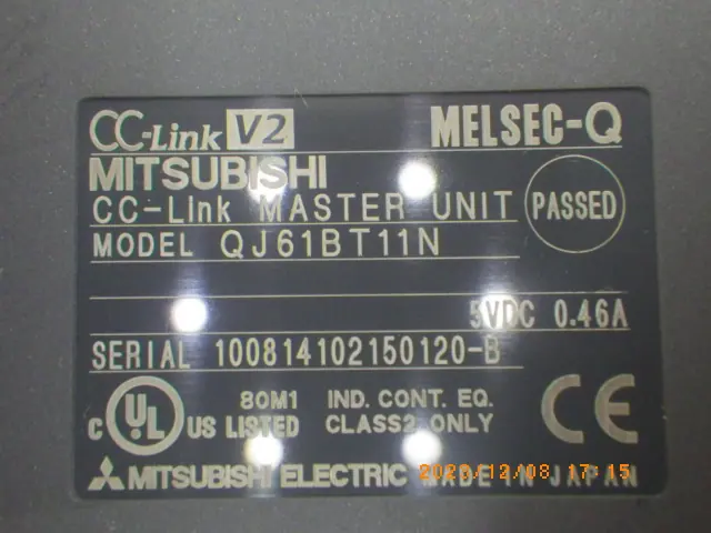 三菱電機 Mitsubishi QJ61BT11N 銘板写真(2/2)